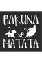 Hakuna Matata Vehicle, Car, Auto, Motorcycle, Helmet, Laptop, Glass Sticker 14X13,5 cm - 3