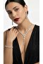 Crystal Stone 3-Piece Jewelry Set Necklace Earrings Bracelet with Wooden Gift Box - 7