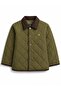 Gap Baby Boy Velvet Collar Quilted Barn Jacket Coat 6-24 Months Green