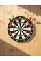 15 Inch Dart Board 4 Metal Tip Darts Arrow Durable Wooden Body