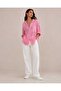 Women's Wide Fit Textured Woven Oversize Premium Pocketed Shirt - 3