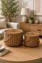 Rattan 9184 2-Piece Deep Basket with Handles - Potato and Onion Basket with Lid, Multi-Purpose Organizer Basket - 3