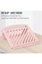 Adjustable Foldable Laptop Stand For Desk, Ventilated Cute Pink Purple Computer Riser With Storage, - 3