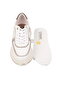 White Genuine Leather Men's Sneaker Comfortable Memory Sole Casual Shoes M692 m - 4