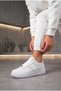 Women's White Silver Sneaker Daily Walking Sports Shoes 067-K - 3