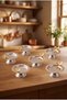 Pokus Silver Set of 6 Sugar Bowls with Butterfly Detail, Turkish Delight Bowls, Snack Bowls, Coffee Side Serving Bowls, Decorative