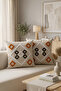 2-Piece Punch Embroidered Throw Pillow Cover Modern Bohemian Decorative Sofa Cushion Cover - 2