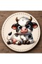 Cute and Sassy Cow Cub Mdf Coaster 9X9 cm |   Uv Printing |   Children's Coaster |   Coffee Cup Coaster |   Milk Cup Coaster |   Decorative Gift - 2
