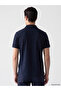 Vizyon New Season Navy Blue Polo Collar Pique Men's T-Shirt - 3