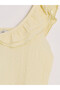 Yellow Baby Collar Ruffled Women's Undershirt - 6