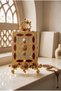 Gold Color Embroidered Quran Storage Box and Decorative Stand Set - 3