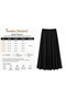 Hesna Women's Neşe Large Size 8-Piece Sandy Skirt, Stone Detailed, Unlined, Elastic Waist, Comfortable Cut, Summer Wear - 2