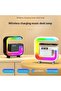 G23 Wireless Charging Bluetooth Speaker – Smart Bedside Speaker with Alarm Clock, RGB Atmosphere Light, 5W Audio, Wireless Charging & LED Display for Bedroom, Office & Home Décor - 4