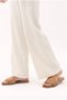 Women's Flat Slippers Tan Daily Knitted New Season M500 - 3