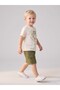 Boys' Linen Cargo Pocket Design Shorts - 5