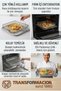Oven Airfryer Basket and Drip Tray Set Oven Tray Air Fryer Basket Oven Type Crispy Vegetable Chicken French Fries Rack 25X25 cm 304 Stainless Steel Inox 723429 - 2