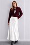 Scarf Polo Collar Pearl Buttoned Women's Beard Knitwear Sweater - 6