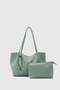 Miura Charm Detailed Knitted Shoulder Bag Mint - 3