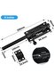 2pc Black 200mm Stainless Steel Exterior Gate Locks & Interior Door Fasteners - 2