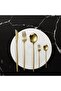 Cutlery Set - 30 Pieces - Stainless Steel - Gold - Serves 6 - 3