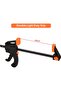 4-inch woodworking rod clips, 6-pack quick-grip clips, single-handed ratchet clips, mini rod clips, suitable for crafts. - 3