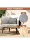 Chair leg protectors, clear chair covers, felt chair cushions, floor mats for hardwood and tile floors, 16-piece pack - 4