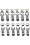 12pc Stainless Steel Snap Latches, Spring-Loaded Toggle Closures with Hooks