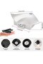 4-pack wireless wall lights with human body sensor, magnetic LED wall lights, rechargeable decorative night lights, white. - 5
