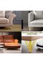 furniture legs set of 4 - sofa legs - 18 cm high - for furniture, sofas, cabinets, armchairs - tapered legs - gold - 4