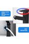 Basin faucet - Black - Pull-out showerhead - Single-hole installation - Zinc alloy - 3