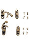 Vintage furniture handles, drawer knobs, bronze finish, 27 x 23 mm, 20 pieces per pack - 2