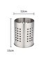 Dish drainer, two-piece round stainless steel dish storage box set, countertop kitchen dish storage box (silver) - 3