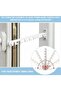 Two-piece casement window limiter set, including screws, for adjusting the window opening angle. - 3