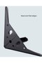 Replacement furniture feet triangle in metal cabinet vanity sofa, pack of 2 (black, 10cm) - 4