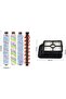 5-in-1 Floor Scrubber Replacement Kit - 4 Brush Heads & 2 Cartridges for Bissell Cleaners - 4