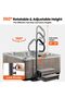 Hot Tub Handrail, 360° Rotatable Spa Side Handrail with 35"～57" Adjustable Height, Hot Tub Hand Rail with Slide-Under Base and Non-Slip Grip for Indoor & Outdoor, 600LBS Capacity - 7