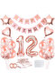 12th Birthday Party Balloon Set