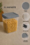 6-Piece 5Lt Lockable Lid Organizer Box - Deep Elora Kitchen Organizer Food Storage Container Gray - 3