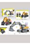 Remote Control Excavator Toys for 4 Year Above Old Boys and Kids Best Gift Ideas for Children Rechargeable RC Construction Excavators Digger Vehicles Engineering Toys - 4