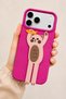 3D Cat Figured Soft Touch Silicone Phone Case with Stand Compatible with iPhone 17 Pro Max / 18 Pro Max - 5