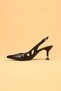 Women's Patent Leather Orthopedic Sole Evening Dress Shoes High Heels - 7