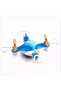 Mini Drone quadcopter remote control airplane high fall resistance toy (blue) - 2
