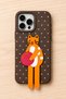 iPhone 16 Pro Max Soft Touch Silicone Phone Case with 3D Cat Figure and Stand - 5