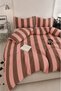 Milbay Group Multi-Colored Striped Duvet Cover Set Modern Minimalist Geometric Pattern Double Bed Quilt Cover - 3
