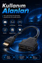 HDMI 1 Male to 2 Female 4K 30Hz 1080P 60Hz Audio and Video Transmitter – Audio and Video Multiplexer That Transfers the Same Image to 2 Screens HDMI 1 Male to 2 Female Splitter Cable 30 cm HDMI Multiplexer - 5