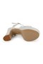 Women's Thick Heeled Platform Sandals Satin Fabric Cross-Strapped Wedding Dress Shoes L067.701 - 4