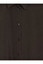 Two Mt Shop Quality Lcw Modest Brown Modal Blended Oversize Women's Shirt Tunic - 6