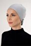 قبعة نسائية بتصميم مفتوح من الأمام مع رباط للحجاب - 3