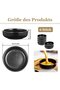 6 Pcs Round Ceramic Dipping Bowls Set (9x9x2.4cm) - Multifunctional Porcelain Soy Sauce & BBQ Ketchup Mini Dishes - 5