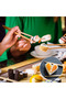 10-piece beginner plastic sushi making kit with 8 rice molds, fork, and spatula - 5